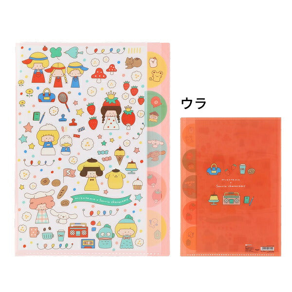 mizutama サンリオキャラクターズ コラボ 第2弾 ダイカットクリアファイル5P 2種類セット
