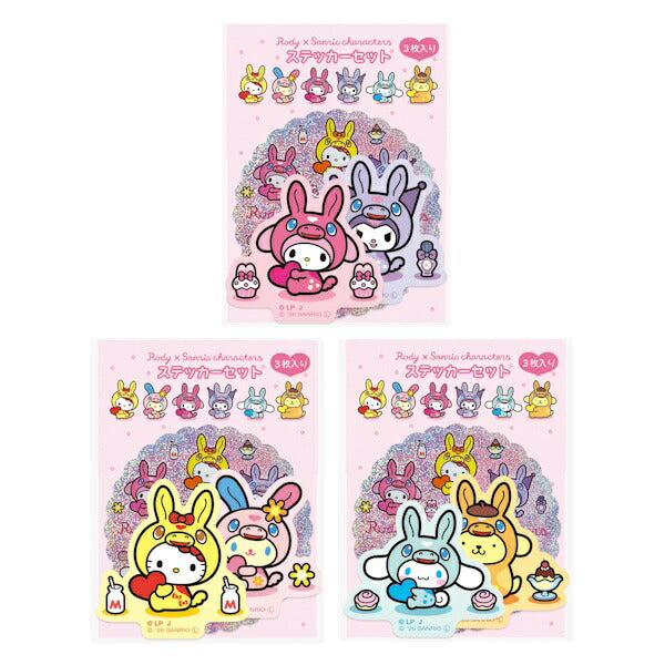 RODY × サンリオキャラクターズ ステッカーセット 3種類セット – ぶん