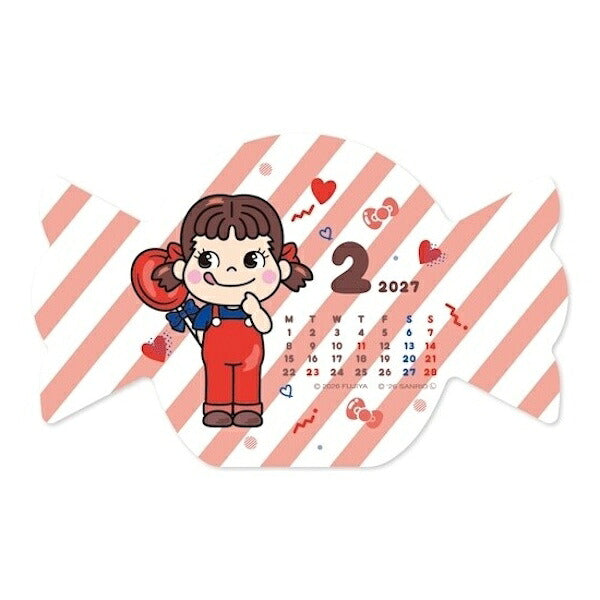 ダイカットカレンダー PEKO×HELLO KITTY 2027