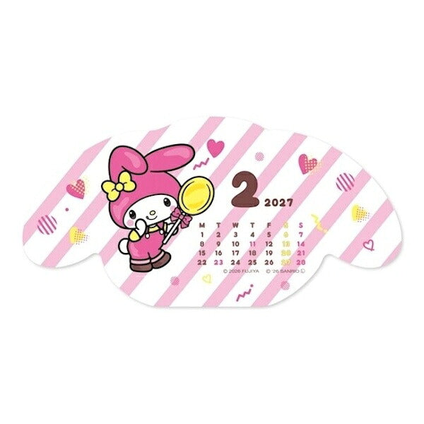 ダイカットカレンダー PEKO×MY MELODY 2027