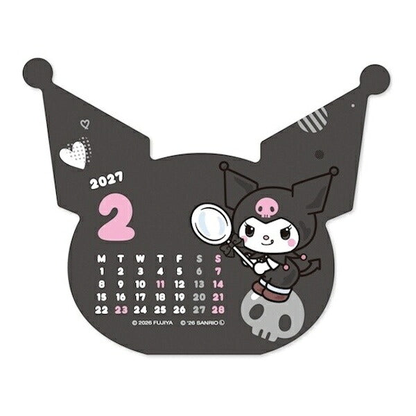 ダイカットカレンダー PEKO×KUROMI 2027