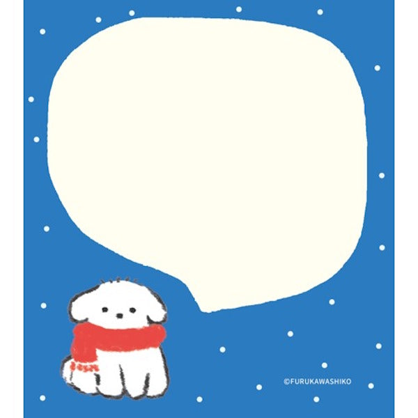 メモパッド 雪といぬ