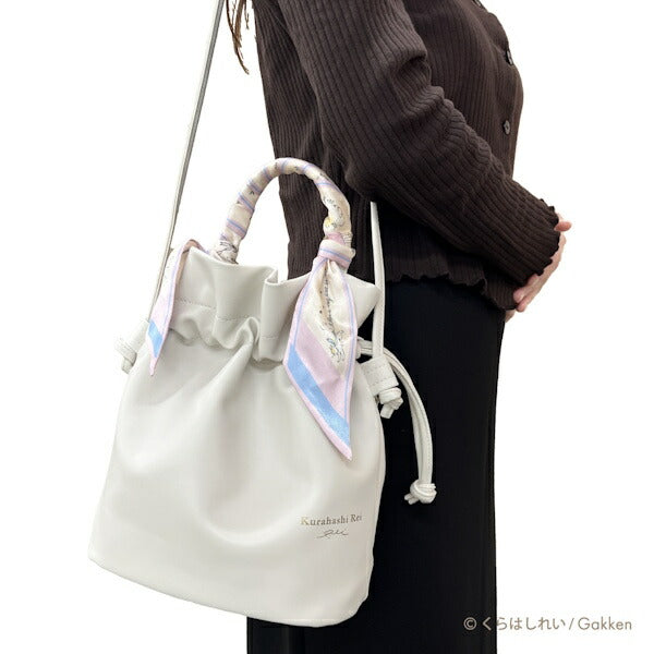 くらはしれい 巾着サコッシュスカーフ付き IVO