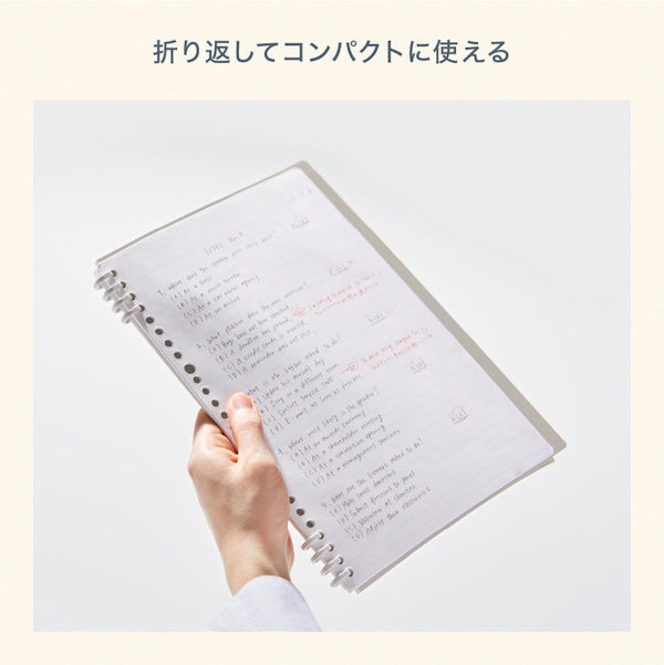 mizutama リングノート テフレーヌ A5 フラワー