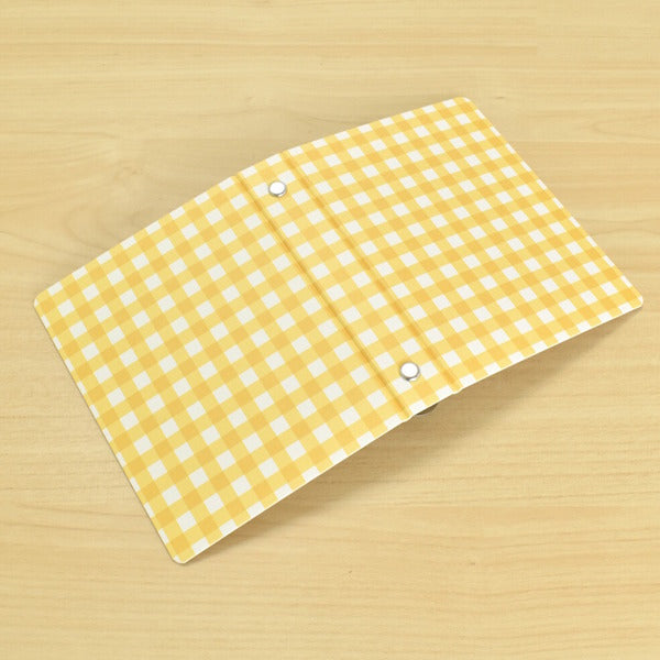 パピア M6バインダー ギンガムチェック Check Yellow
