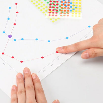 ニトムズ STALOGY マスキング 丸シール 5mm 6種類セット