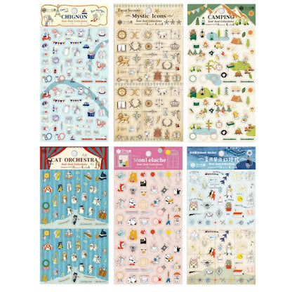 シール堂印刷 シートシール 6種類セット