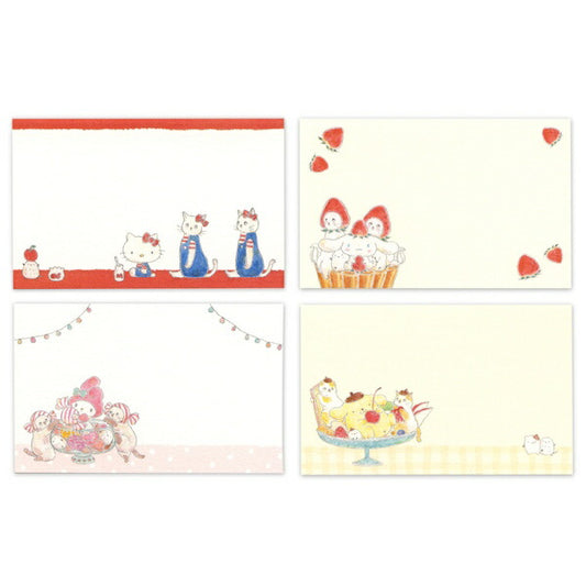 トコロコムギ × サンリオ ミニメッセージカード 4種類セット