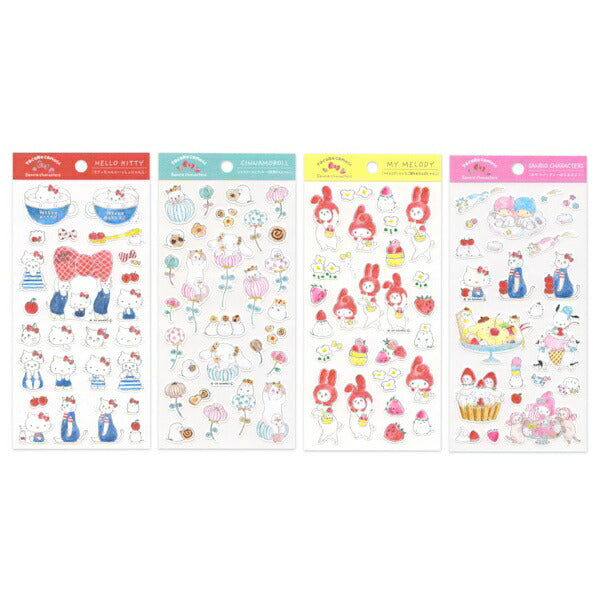 トコロコムギ × サンリオ コットンシール 4種類セット