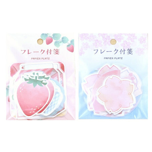 パピアプラッツ フレーク付箋 2種類セット
