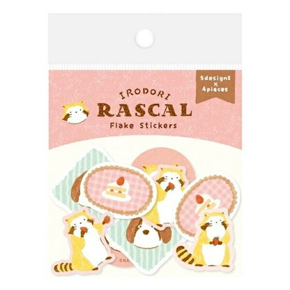 ラスカル×古川紙工 和紙フレークシール 4種類セット