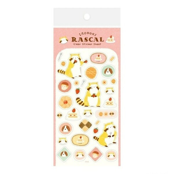 ラスカル×古川紙工 透明シールシート 4種類セット