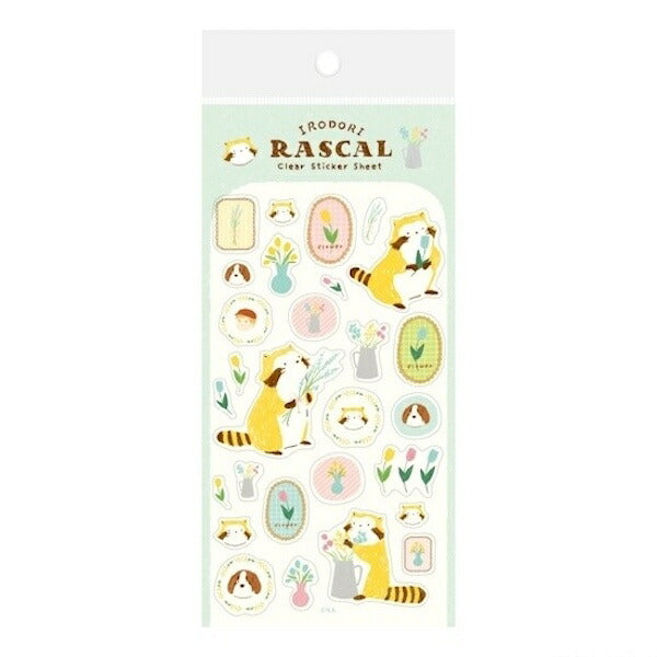 ラスカル×古川紙工 透明シールシート 4種類セット