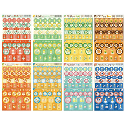 3wayサークルシール アデリアレトロ 8種類セット