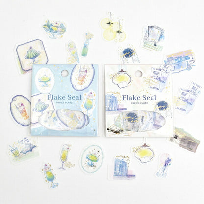 nonnlala 金箔入りフレークシール 2種類セット