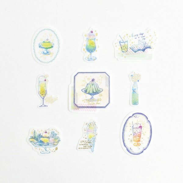 nonnlala 金箔入りフレークシール 2種類セット