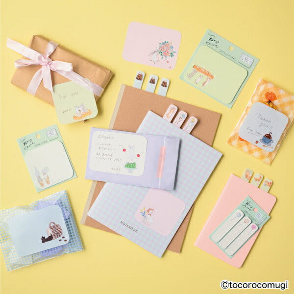 しっかり貼れるピタふせん トコロコムギ 12種類セット