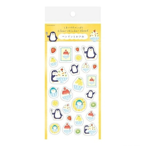 古川紙工 夏限定デザイン 透明シールシート 4種類セット