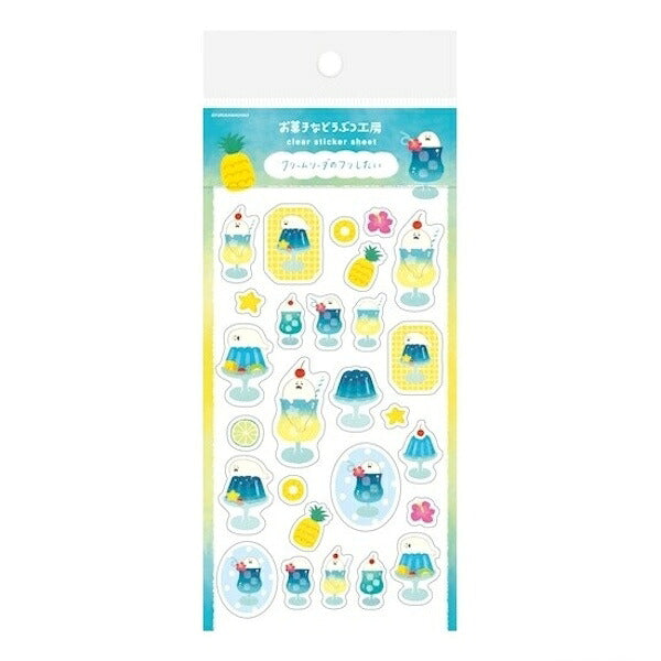 古川紙工 夏限定デザイン 透明シールシート 4種類セット