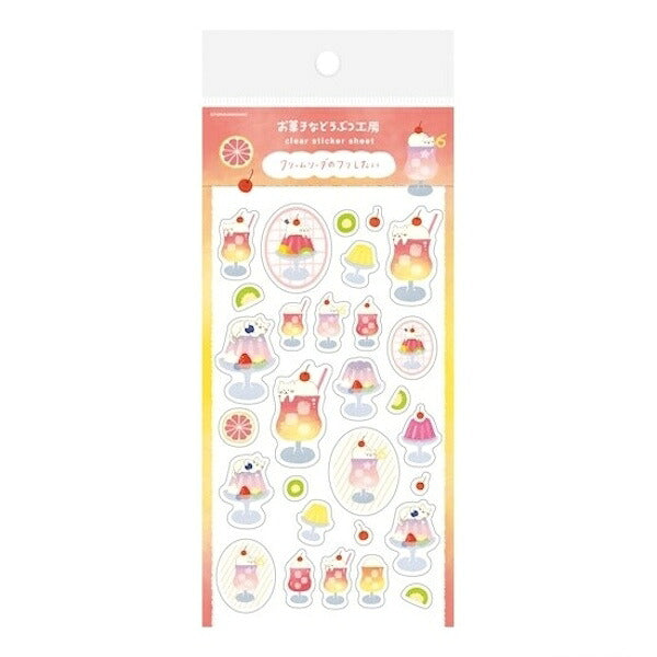 古川紙工 夏限定デザイン 透明シールシート 4種類セット