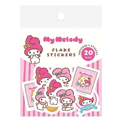 古川紙工 サンリオキャラクターズおやつパーティー 和紙フレークシール 8種類セット