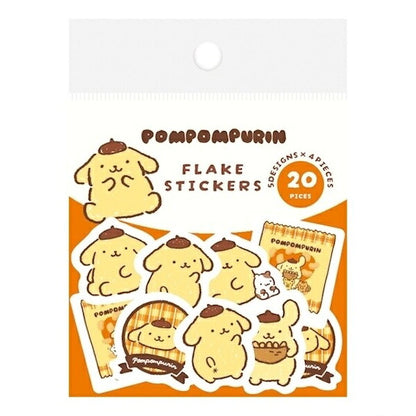 古川紙工 サンリオキャラクターズおやつパーティー 和紙フレークシール 8種類セット