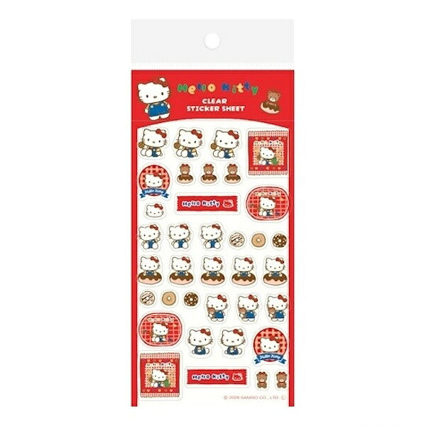 古川紙工 サンリオキャラクターズおやつパーティー 透明シールシート 8種類セット