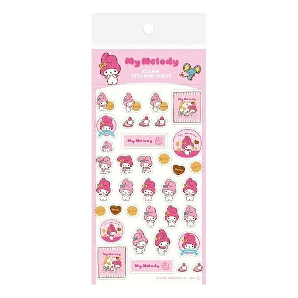 古川紙工 サンリオキャラクターズおやつパーティー 透明シールシート 8種類セット