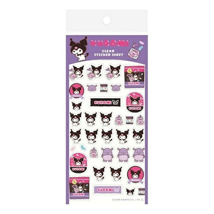 古川紙工 サンリオキャラクターズおやつパーティー 透明シールシート 8種類セット