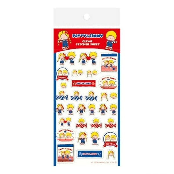 古川紙工 サンリオキャラクターズおやつパーティー 透明シールシート 8種類セット