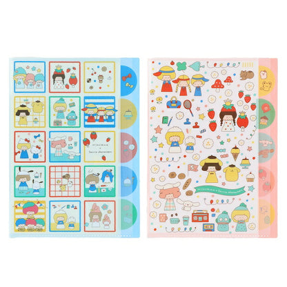 mizutama サンリオキャラクターズ コラボ 第2弾 ダイカットクリアファイル5Ｐ 2種類セット