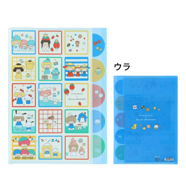 mizutama サンリオキャラクターズ コラボ 第2弾 ダイカットクリアファイル5Ｐ 2種類セット