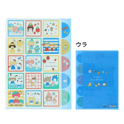 mizutama サンリオキャラクターズ コラボ 第2弾 ダイカットクリアファイル5Ｐ 2種類セット