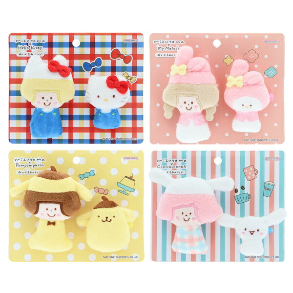 mizutama サンリオキャラクターズ コラボ 第2弾 ぬいぐるみバッジ 4種類セット