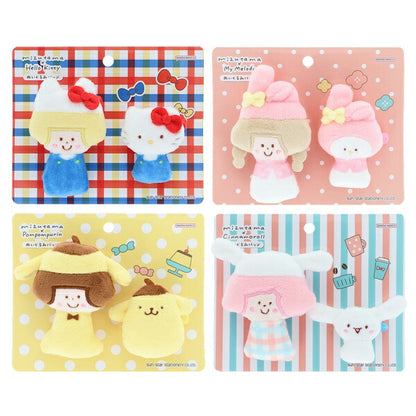 mizutama サンリオキャラクターズ コラボ 第2弾 ぬいぐるみバッジ 4種類セット