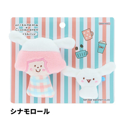mizutama サンリオキャラクターズ コラボ 第2弾 ぬいぐるみバッジ 4種類セット
