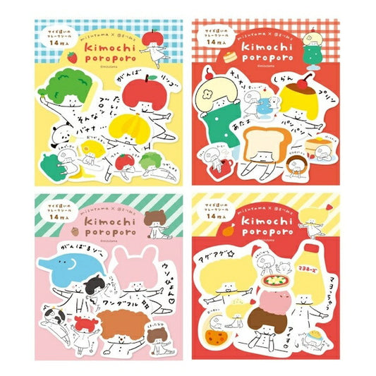 mizutama kimochiporoporo サイス違いのフレークシール 4種類セット