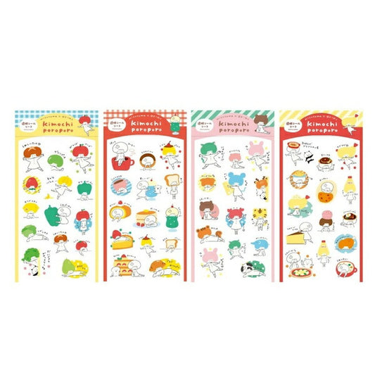 mizutama kimochiporoporo 透明シールシート大 4種類セット
