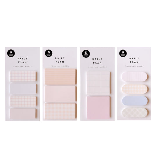 スワテリエ SUATELIER 付箋 daily plan 4種類セット