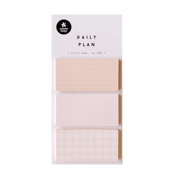 スワテリエ SUATELIER 付箋 daily plan 4種類セット