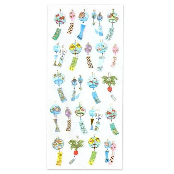 夏 夏いろ和風シール 2種類セット