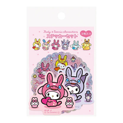 RODY × サンリオキャラクターズ ステッカーセット 3種類セット