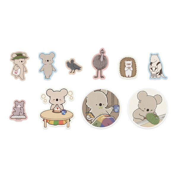 コアラ絵日記 フレークシール 2種類セット