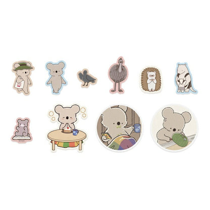 コアラ絵日記 フレークシール 2種類セット