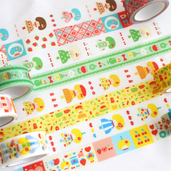 mizutama Charmy patternマスキングテープ 8種類セット