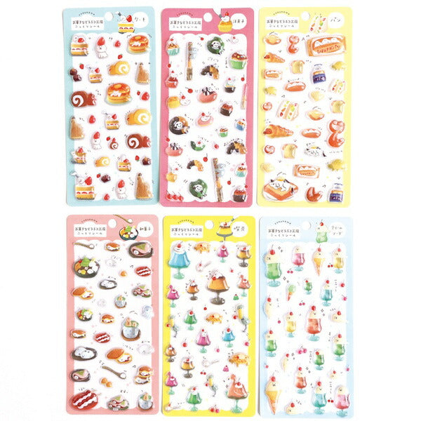 ぷっくりシールシート 6種類セット