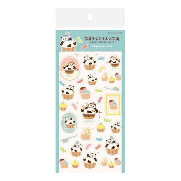 お菓子などうぶつ工房 透明シールシート 6種類セット