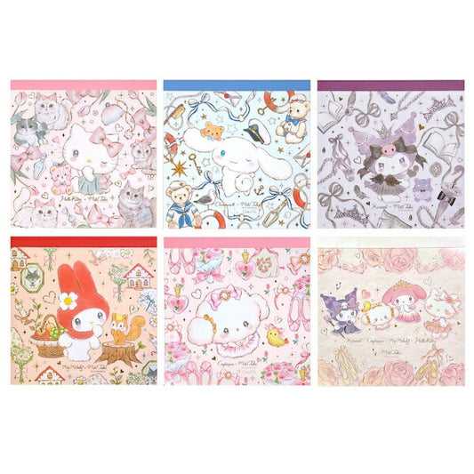 サンリオキャラクターズ × たけいみき メモパッド 6種類セット