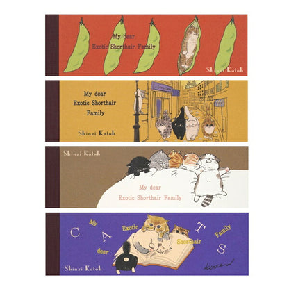 My dear cats 一筆メモ 4種類セット