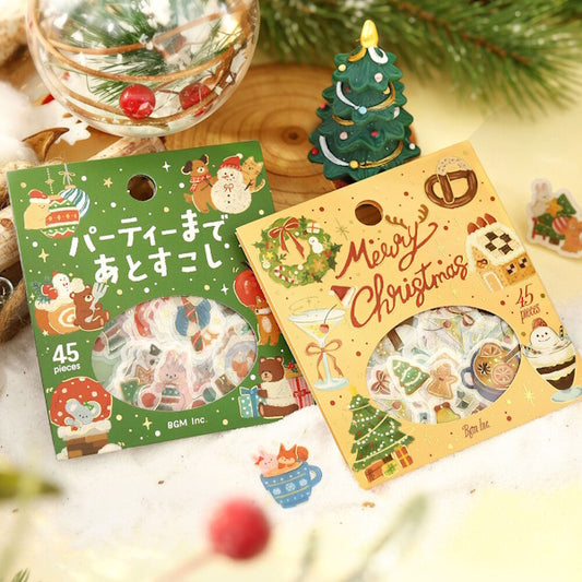 フレークシール 箔押し 2026クリスマス限定 2種類セット